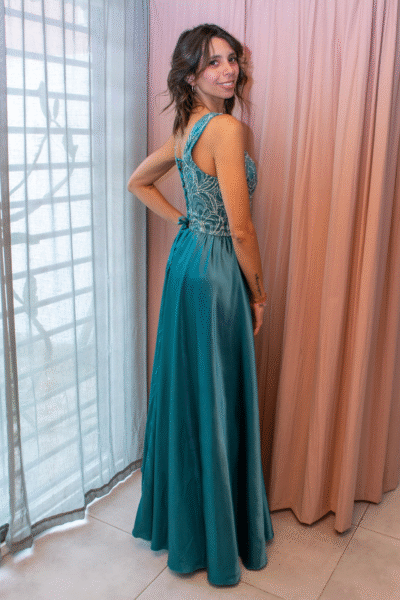 vestido de quince turquesa - Maransa
